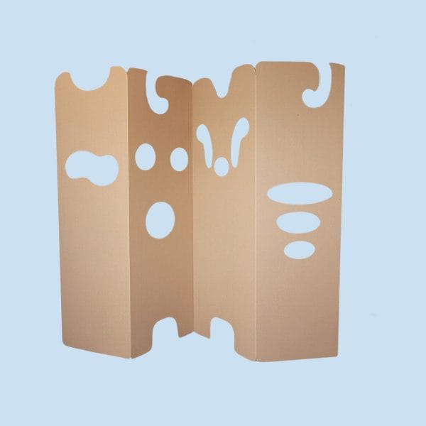 Biombo plegable en cartón kraft - Cartongroup